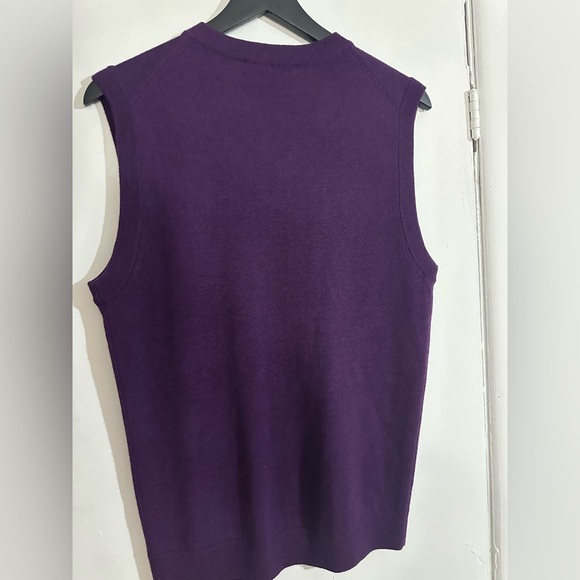 Turnbury Mens 100% Extra Fine Merino Wool Sweater Vest - Picture 3 of 6